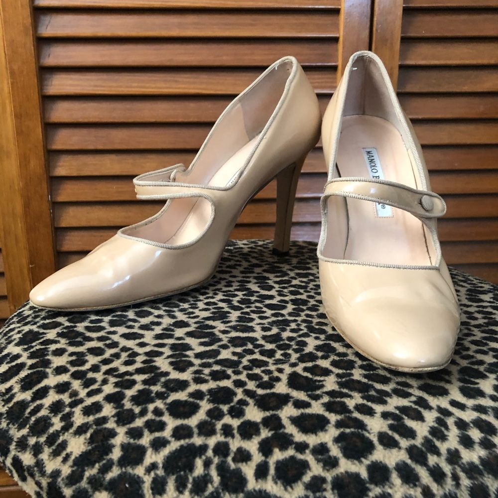 Nude Mary Jane Manolos